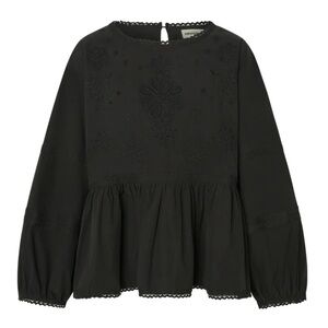 Sonderhaus Eyelet Black Embroidered Women's Blouse